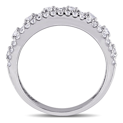 Women'S 1-1/3 CT TGW Created White Sapphire Sterling Silver Ring