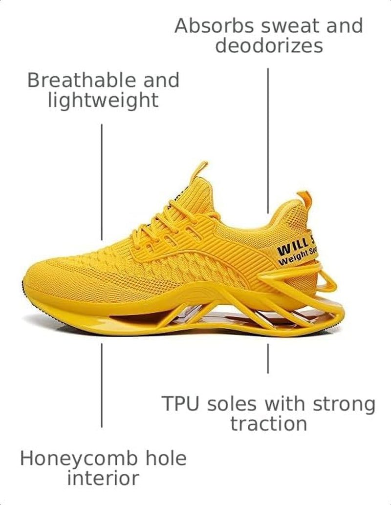 Men Sport Athletic Running Sneakers Walking Shoes - Miki Guru Store US
