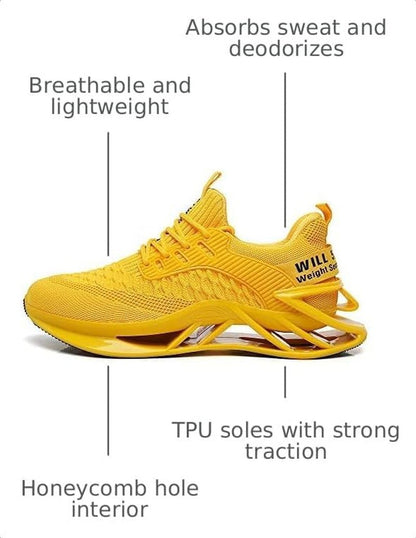 Men Sport Athletic Running Sneakers Walking Shoes - Miki Guru Store US