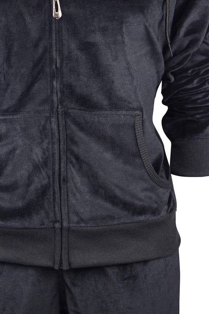 Velour Tracksuit Womens 2 Pieces Joggers Outfits Jogging Sweatsuits Set Soft Sports Sweat Suits Pants - Miki Guru Store US