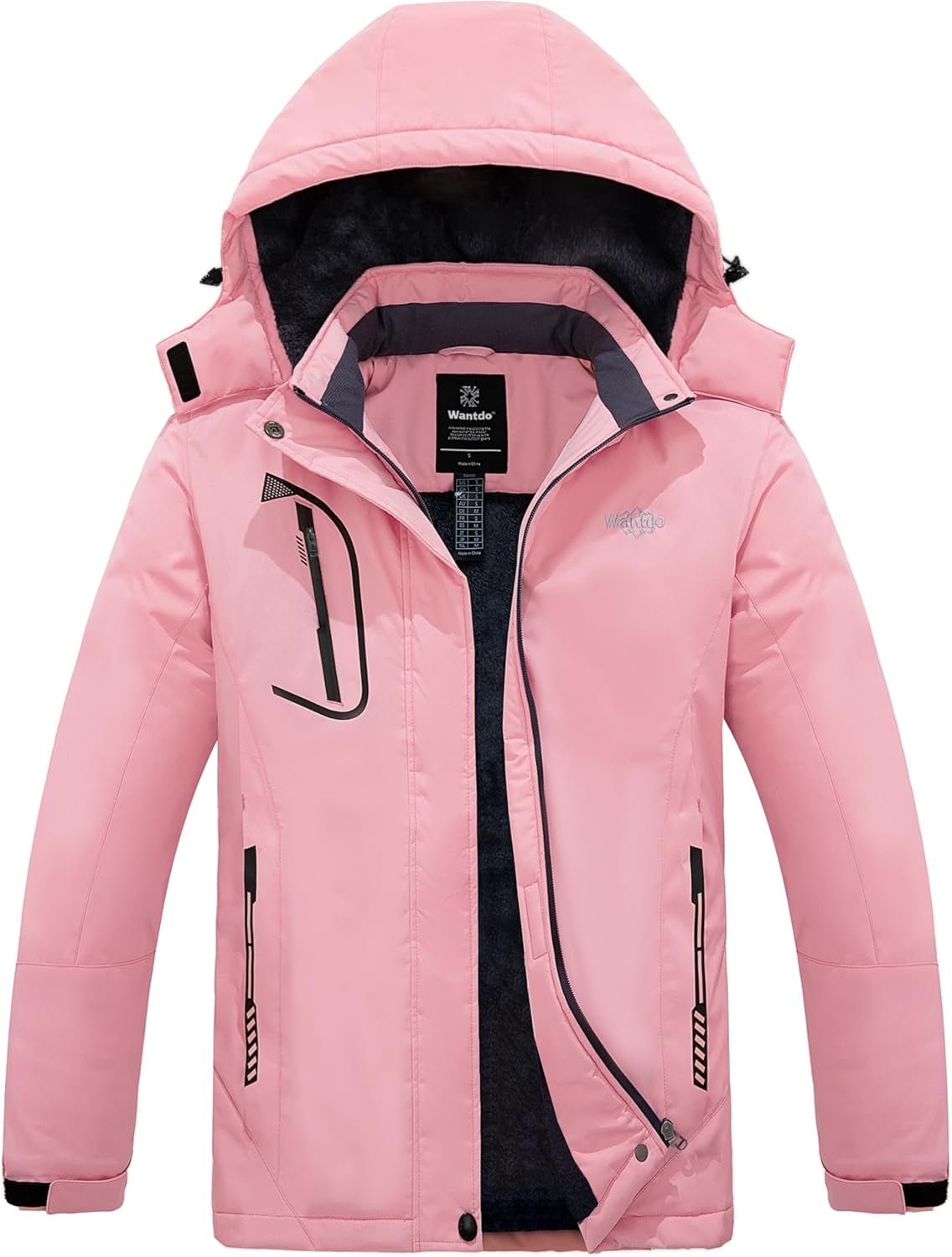 Women Hardshell Waterproof Windproof Insulated Ski Trekking Jacket - Miki Guru Store US