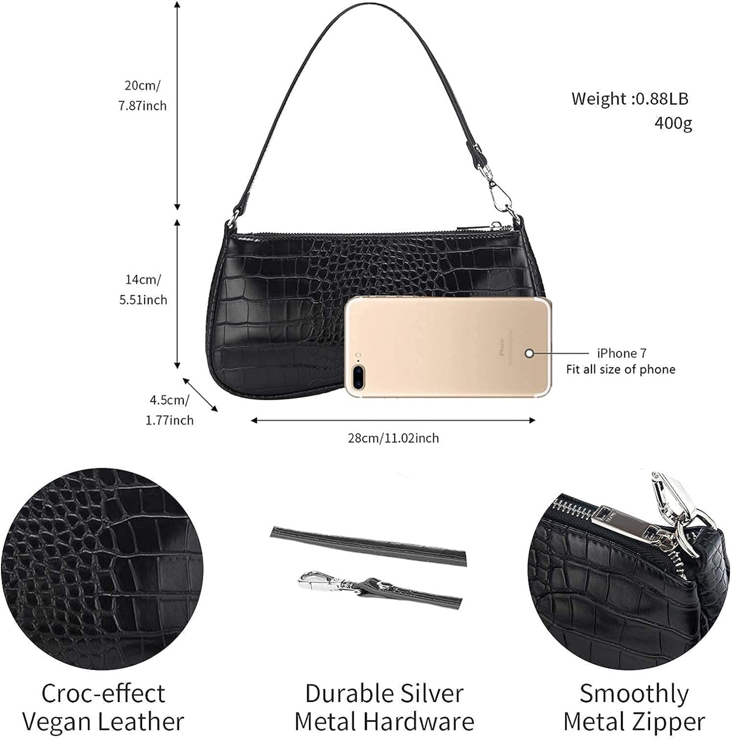 Women'S Eva Shoulder Handbag - Miki Guru Store US