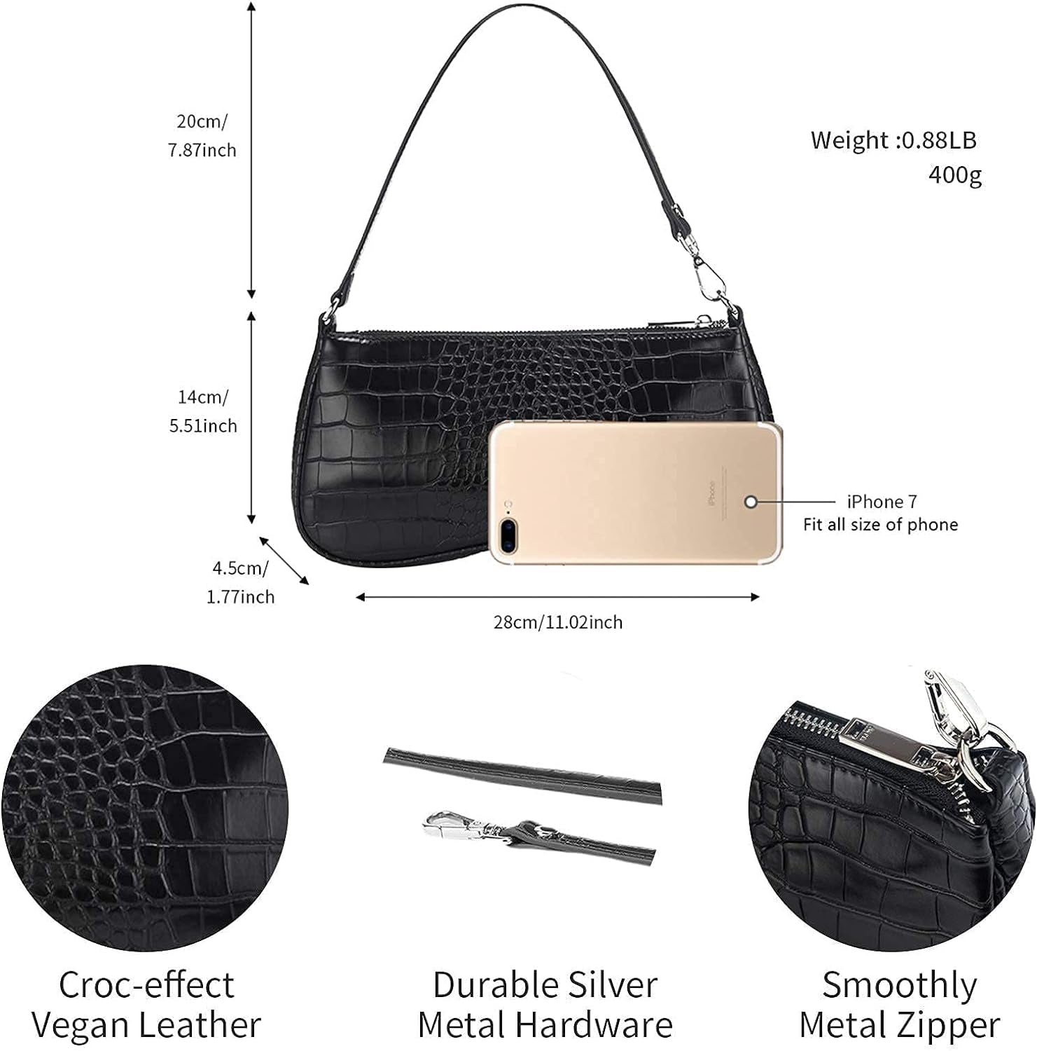 Women'S Eva Shoulder Handbag - Miki Guru Store US