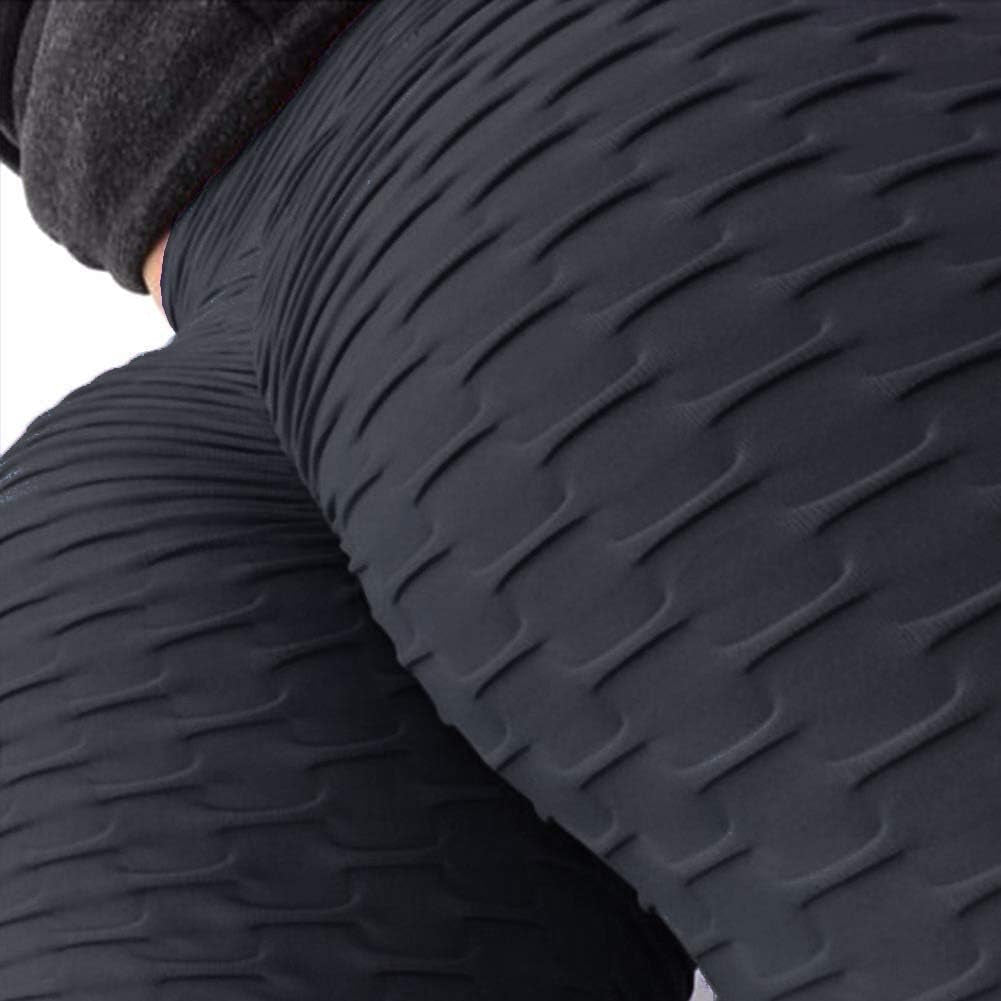 Women'S High Waist Yoga Pants Tummy Control Slimming Booty Leggings Workout Running Butt Lift Tights - Miki Guru Store US