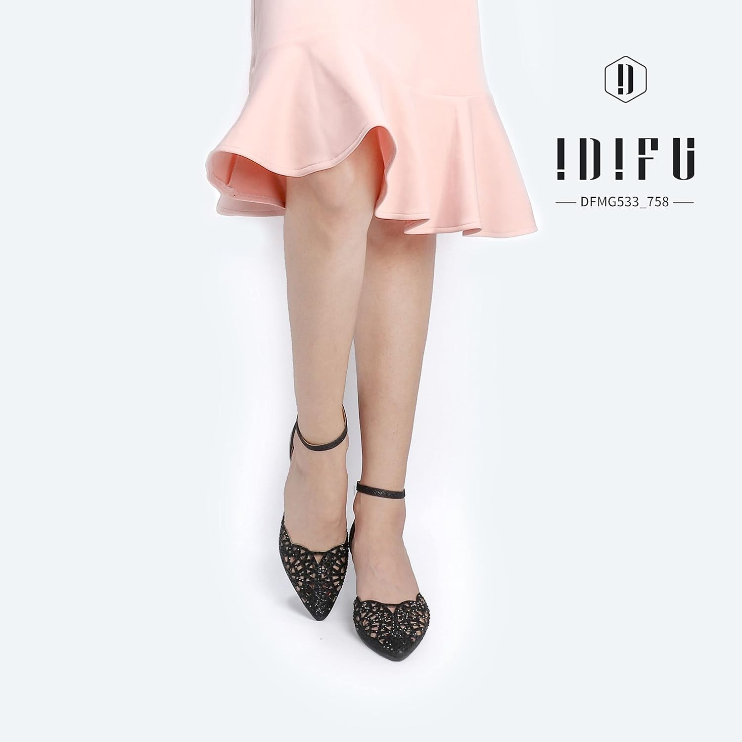 Women'S IN2 Candice Wedding Rhinestones Sequins Low Kitten Heels Pumps Dress Evening Shoes for Women Bridal Bride - Miki Guru Store US