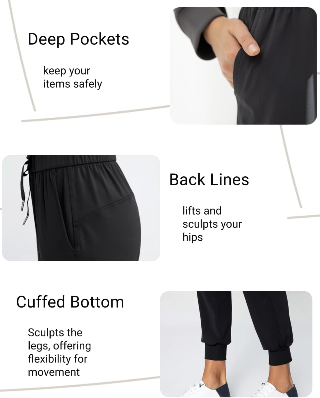 Women'S Joggers Pants Drawstring Running Sweatpants with Pockets Lounge Wear - Miki Guru Store US