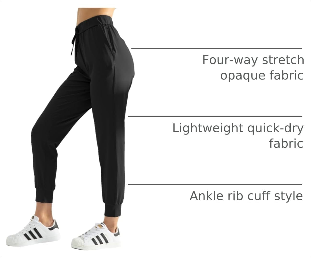 Women'S Joggers Pants Drawstring Running Sweatpants with Pockets Lounge Wear - Miki Guru Store US