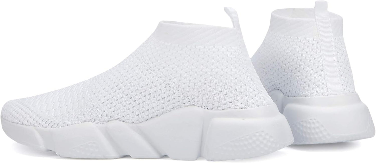 Womens Running Shoes Ladies Slip on Tennis Walking Sneakers Lightweight Breathable Comfort Work Gym Trainers Stylish Shoes - Miki Guru Store US