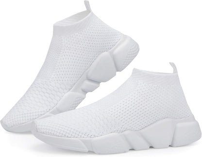 Womens Running Shoes Ladies Slip on Tennis Walking Sneakers Lightweight Breathable Comfort Work Gym Trainers Stylish Shoes - Miki Guru Store US