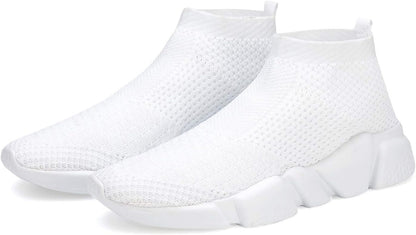 Womens Running Shoes Ladies Slip on Tennis Walking Sneakers Lightweight Breathable Comfort Work Gym Trainers Stylish Shoes - Miki Guru Store US